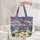 Hummingbirds Nuzzling Plumeria Tropical Leaves 'Your Name' - Wildlife Lover Gift Quilted Tote Bag - 5