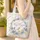 Bunny Bluebonnet Flowers Floral Wreath - Wildlife Lover Everyday Gift Quilted Tote Bag - 4