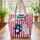 Bears Star Balloon Red White Stripes - Independence Day Patriotic Gift Quilted Tote Bag - 3