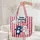 Bears Star Balloon Red White Stripes - Independence Day Patriotic Gift Quilted Tote Bag - 5