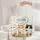 Personalized Picket Fence Kittens Wildflowers Sprigs Clouds - Everyday Cat Lover Gift Quilted Tote Bag - 5