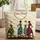 Three Stylized Women Daffodils Name Medallion - Everyday Carry Personalized Gift Quilted Tote Bag - 1
