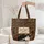 Black And White Cat Vintage Bookshelf - Book Lover Home Decor Gift For Readers Quilted Tote Bag - 5
