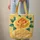 Vibrant Yellow Rose Golden Vines Floral Wreath - Thoughtful Everyday Flower Lover Gift Quilted Tote Bag - 6