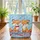 Nuzzling Foxes with Bow Tie Star Clip Your Name Ribbon - Patriotic Wildlife Gift Quilted Tote Bag - 3