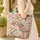 Ornate Floral Mane Feathered Horse Head Name Medallion - Horse Lover Everyday Use Gift Quilted Tote Bag - 4