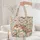 Ornate Floral Mane Feathered Horse Head Name Medallion - Horse Lover Everyday Use Gift Quilted Tote Bag - 5