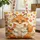 Fox with Maple Sycamore Leaves Vintage Books Pumpkins - Fall Season Decor Quilted Tote Bag - 1