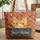 Cat Face Botanical Floral Your Name Slate - Everyday Cat Lover Gift Quilted Tote Bag - 1