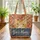 Cat Face Botanical Floral Your Name Slate - Everyday Cat Lover Gift Quilted Tote Bag - 3