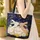 Nuzzling Bunnies Daisies Floral Wreath Stars - Everyday Use Home Decor Gift for Her Quilted Tote Bag - 4