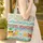 Personalized Beach Pineapple Tropical Drink Flip Flops - Summer Vacation Gift Quilted Tote Bag - 4