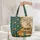 Autumn Leaves Berries Owl Books Pumpkins Gourds Wreath - Harvest Season Gift Quilted Tote Bag - 5