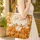Personalized Two Foxes Nuzzling Autumn Leaves & Berries - Fall Season Wildlife Lover Gift Quilted Tote Bag - 4