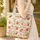 Fluffy Bunnies Apple Blossom Wreath Your Name - Bunny Lover Gift Quilted Tote Bag - 4