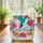 Hummingbird in Flight Tropical Hibiscus Flowers Botanical Vines - Wildlife Lover Gift Quilted Tote Bag - 3
