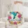Hummingbird in Flight Tropical Hibiscus Flowers Botanical Vines - Wildlife Lover Gift Quilted Tote Bag - 5