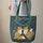 Nuzzling Foxes Fireflies Pine Needles Wreath - Wildlife Lover Home Decor Gift Quilted Tote Bag - 6