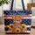 Brown Bear Sunflower American Flag - Independence Day Patriotic Lover Gift Quilted Tote Bag - 1
