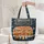 Retro Travel Trailer Saguaro Cactus Stars Personalized - Travel Essentials for Travelers Quilted Tote Bag - 5