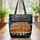 Retro Travel Trailer Saguaro Cactus Stars Personalized - Travel Essentials for Travelers Quilted Tote Bag - 3