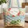 Sea Turtle Hibiscus Wreath Personalized Name - Tropical Beach Ocean Summer Gift Quilted Tote Bag - 1