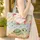 Sea Turtle Hibiscus Wreath Personalized Name - Tropical Beach Ocean Summer Gift Quilted Tote Bag - 4