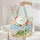 Sea Turtle Hibiscus Wreath Personalized Name - Tropical Beach Ocean Summer Gift Quilted Tote Bag - 5
