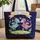 Fantasy Dragons Heart Golden Vines - Everyday Gift for Dragon Lover Quilted Tote Bag - 1