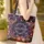 Personalized Folk Floral Star Stripes - American Heritage Everyday Gift Quilted Tote Bag - 4