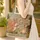 Red Squirrel Wooden Sign Campfire Pine Forest - Woodland Lover Gift Quilted Tote Bag - 4