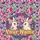 Bunnies Wildflowers Butterflies Floral Garland - Wildlife Lover Gift for Kids Quilted Tote Bag - 7