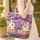 Bunnies Wildflowers Butterflies Floral Garland - Wildlife Lover Gift for Kids Quilted Tote Bag - 4