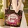 Vintage Sewing Machine Name Hoop Botanical Floral Craft Lover Gift Quilted Tote Bag - 4