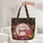 Vintage Sewing Machine Name Hoop Botanical Floral Craft Lover Gift Quilted Tote Bag - 5