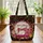 Vintage Sewing Machine Name Hoop Botanical Floral Craft Lover Gift Quilted Tote Bag - 3