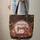 Vintage Sewing Machine Name Hoop Botanical Floral Craft Lover Gift Quilted Tote Bag - 6