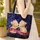 Bear Cubs Nuzzling White Stars Red Ribbon - Patriotic Wildlife Lover Everyday Tote Quilted Tote Bag - 4