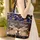 Bunnies Nuzzling Daisies Marigolds Chalkboard Panel - Everyday Nature Lover Gift Quilted Tote Bag - 4