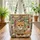 Red Fox Cub Wildflowers Book Pages Vintage Book Spines Daisy Vines - Book Lover Nature Gift Quilted Tote Bag - 3