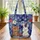 Bear Bunny Small Stars Pennant Flags - Wildlife Lover Gift Quilted Tote Bag - 3