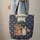 Navy Star Bear Bunny Red Flag Name - Nursery Room Decor Gift for Child Quilted Tote Bag - 6