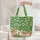 Three Bunnies Wildflower Meadow Daisies - Everyday Carry for Animal Lover Quilted Tote Bag - 5