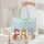 Kittens Snowflakes Pine Trees Personalized Name - Winter Gift for Cat Lover Quilted Tote Bag - 5
