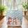 Kittens Snowflakes Pine Trees Personalized Name - Winter Gift for Cat Lover Quilted Tote Bag - 3
