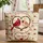 Red Beige Cardinals Heart Roses Personalized Name - Wildlife Lover Gift Quilted Tote Bag - 1