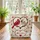 Red Beige Cardinals Heart Roses Personalized Name - Wildlife Lover Gift Quilted Tote Bag - 3