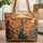 Women Silhouettes Headwraps Scrollwork - Everyday Accessory Gift Quilted Tote Bag - 1