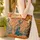 Women Silhouettes Headwraps Scrollwork - Everyday Accessory Gift Quilted Tote Bag - 4