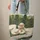 Personalized Three Sheep River Path Pine Tree Scene - Everyday Use Gift for Children Quilted Tote Bag - 6